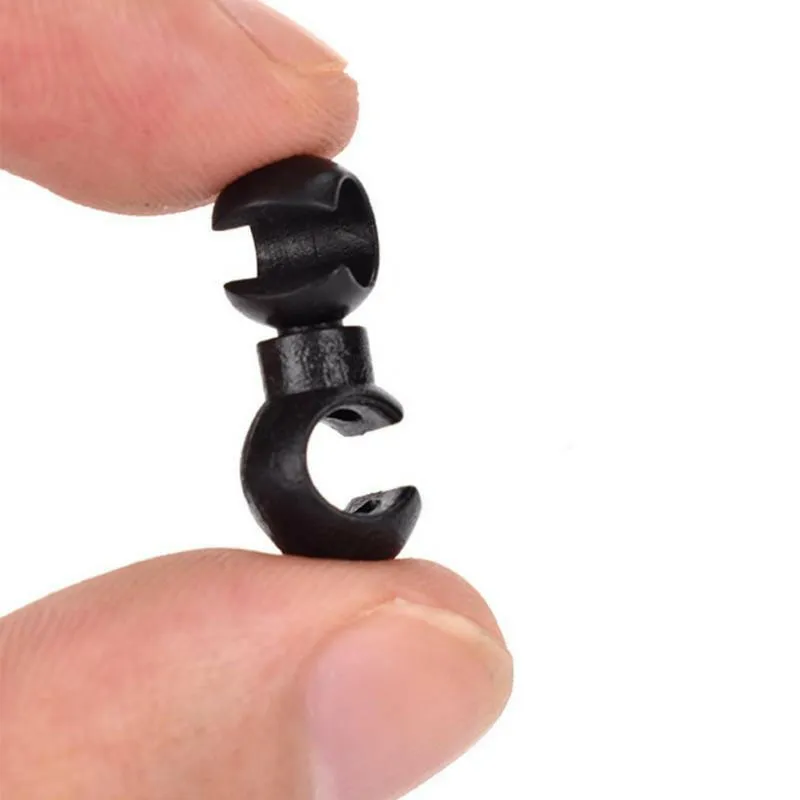 10Pcs/Set S Buckle Bike Brake Derailleur Shift Clips Buckle Cable Line Tube Rotatable MTB Brake Line Clip Ring Clasp