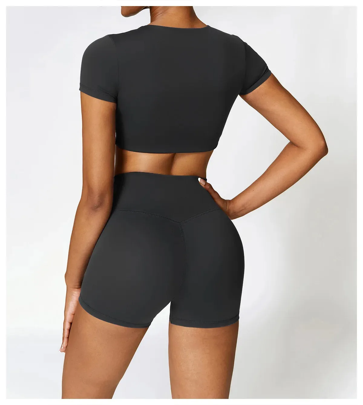 A&A Flexi Crop Top & Shorts Set