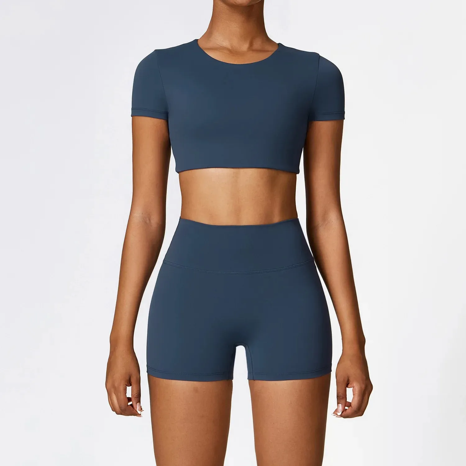 A&A Flexi Crop Top & Shorts Set
