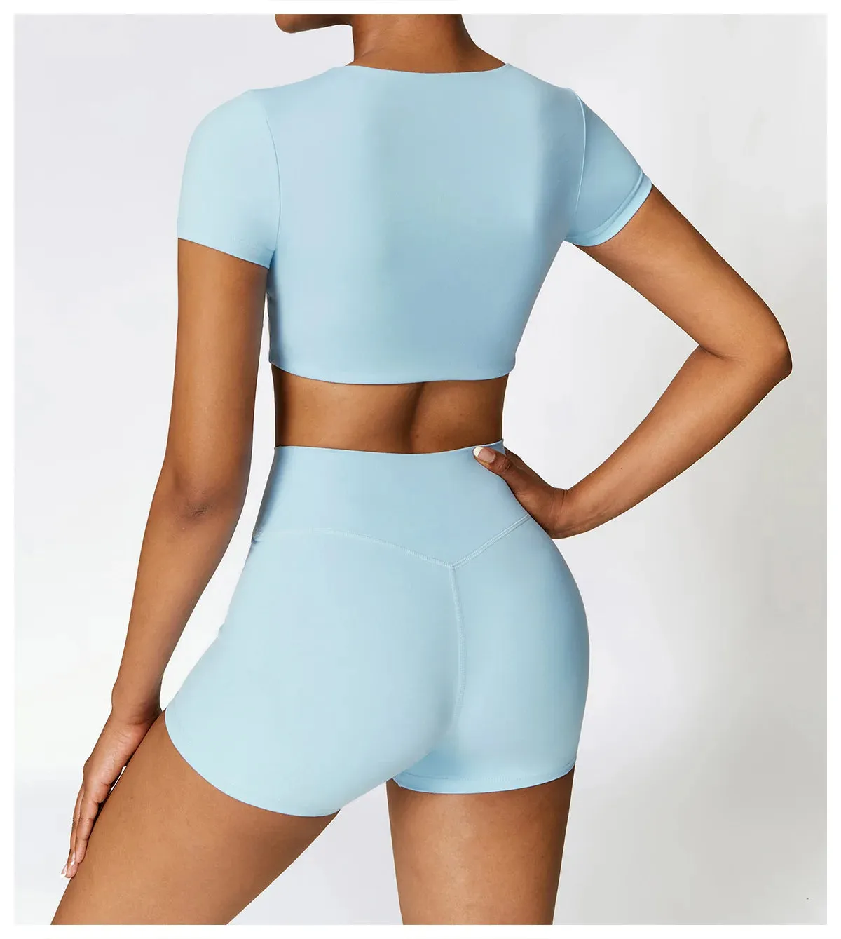 A&A Flexi Crop Top & Shorts Set