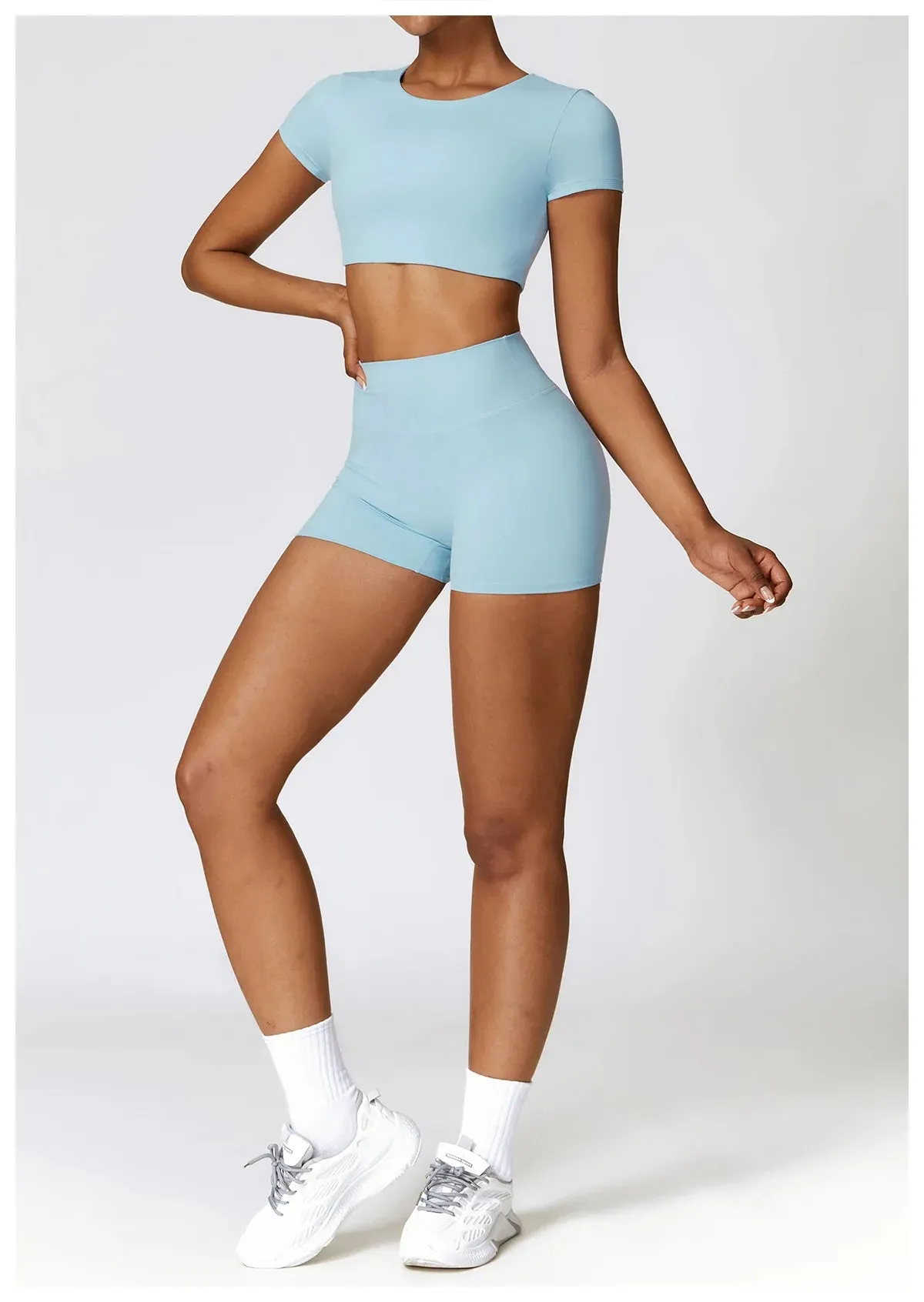 A&A Flexi Crop Top & Shorts Set