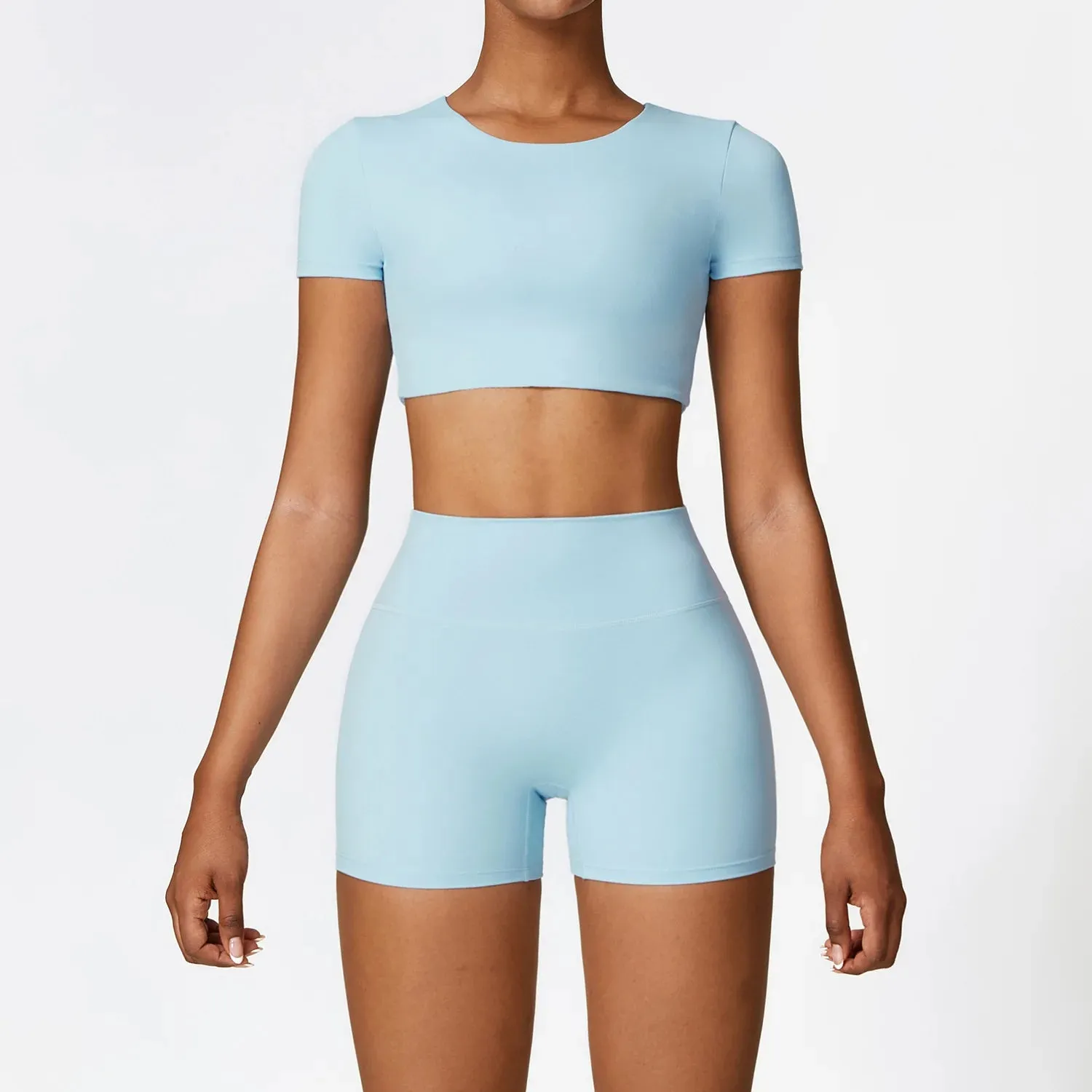 A&A Flexi Crop Top & Shorts Set