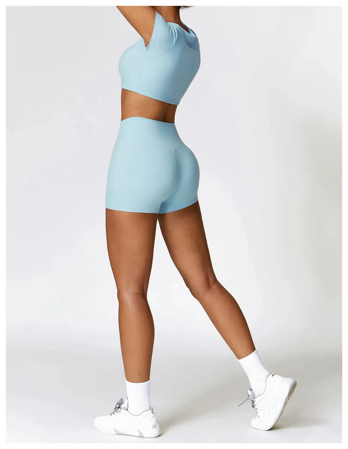 A&A Flexi Crop Top & Shorts Set