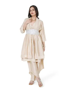 Beige Layered tunic