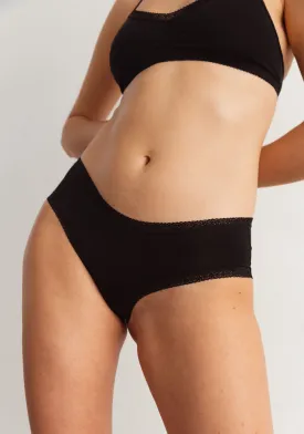 Blush Lingerie Hipster Panties - Black