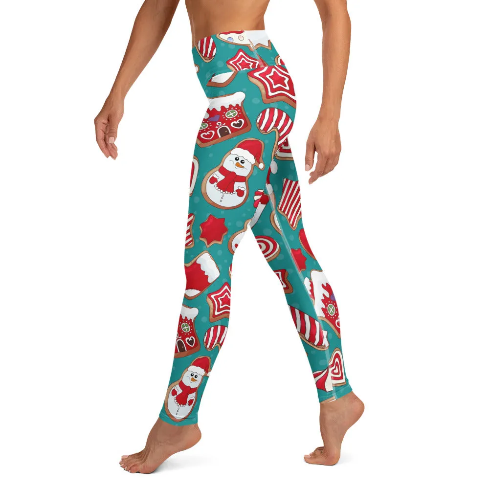 Gingerbread Wonderland Yoga Leggings