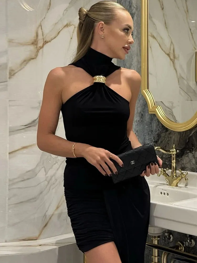 Golden Luxe Off-Shoulder Top