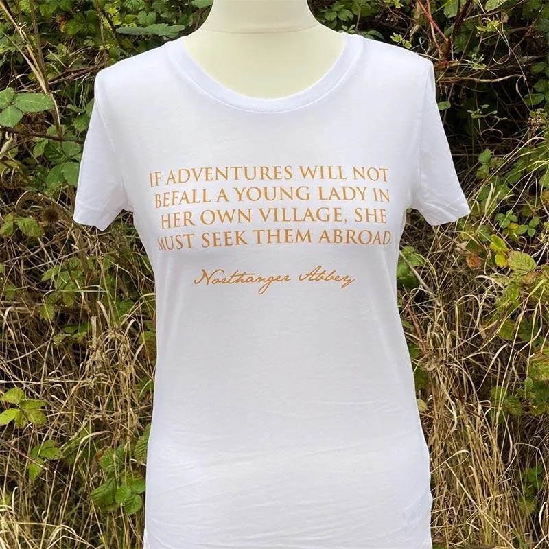 Jane Austen Northanger Abbey T-Shirt in White