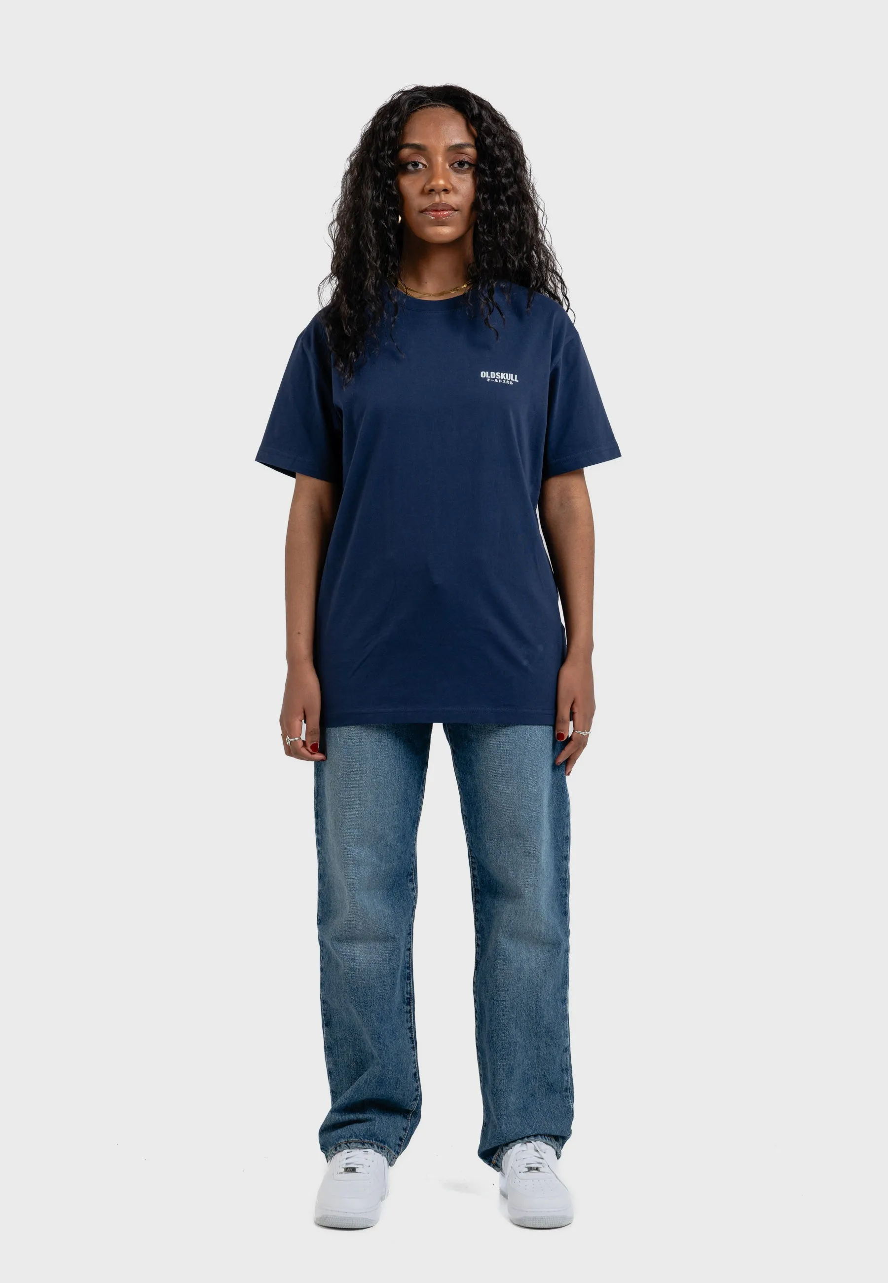 Oldskull Basic Logo T-Shirt Navy Blue