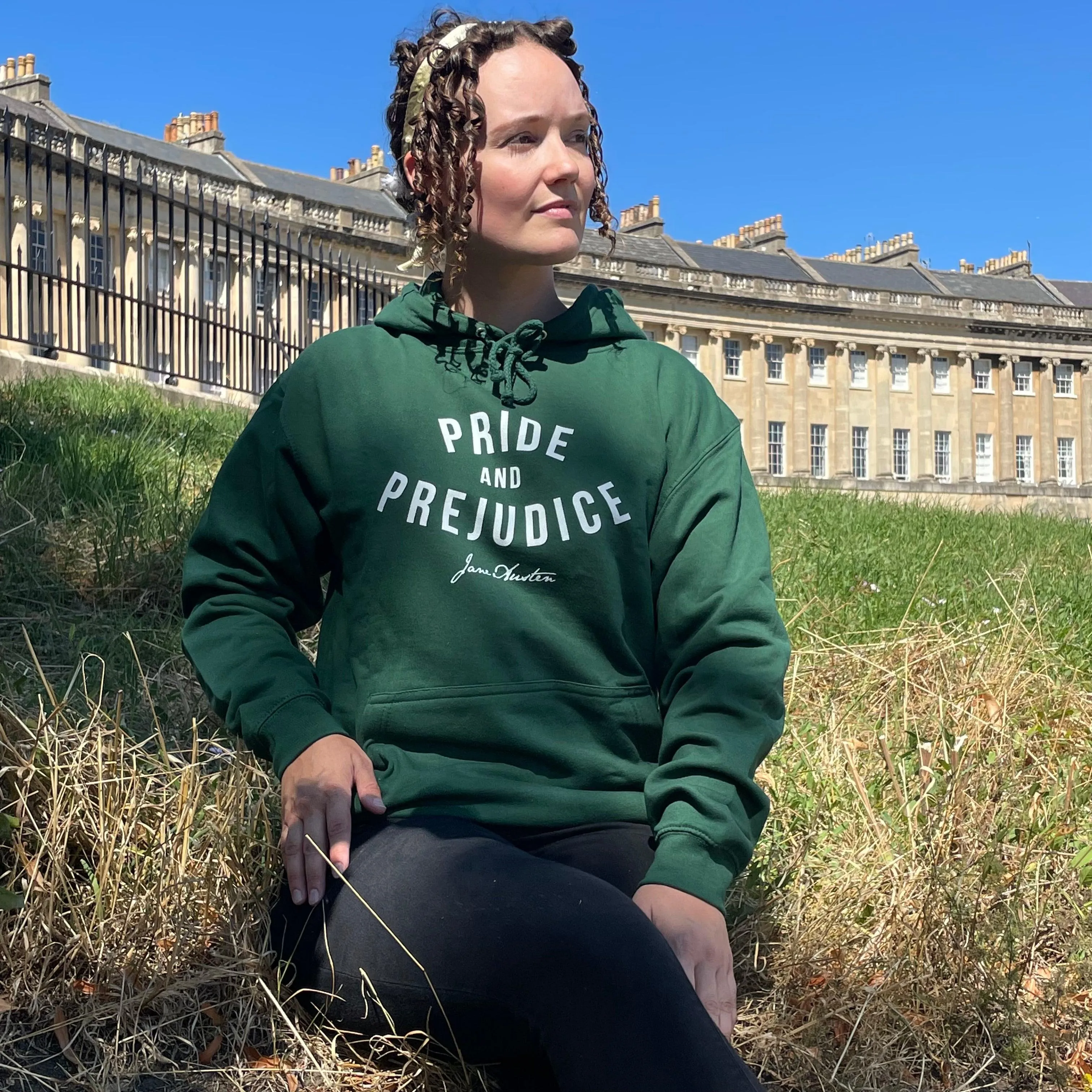 'Pride And Prejudice' Hoodie in Green