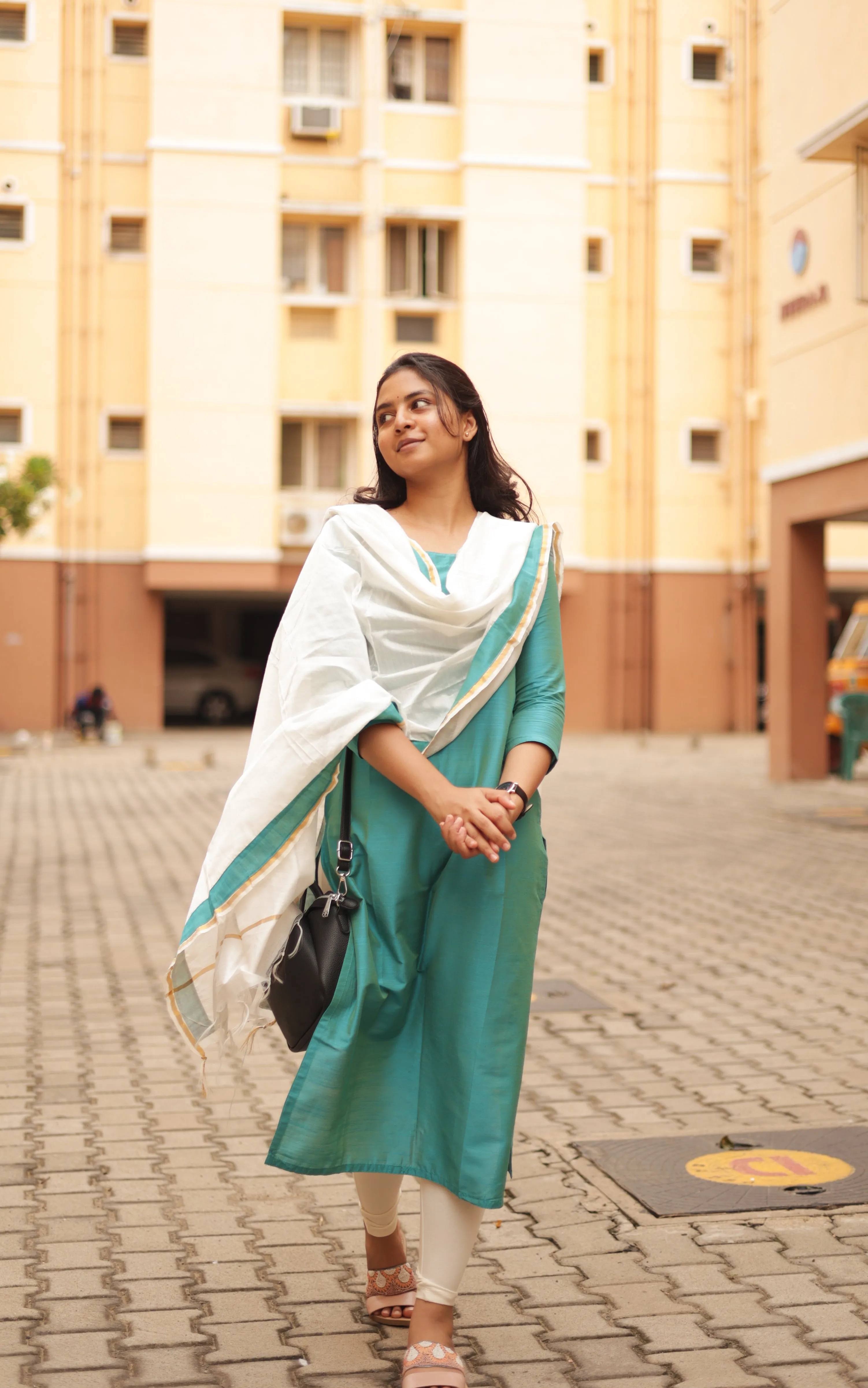 Raja Rani Nazriya Blue (Kurti Dupatta)