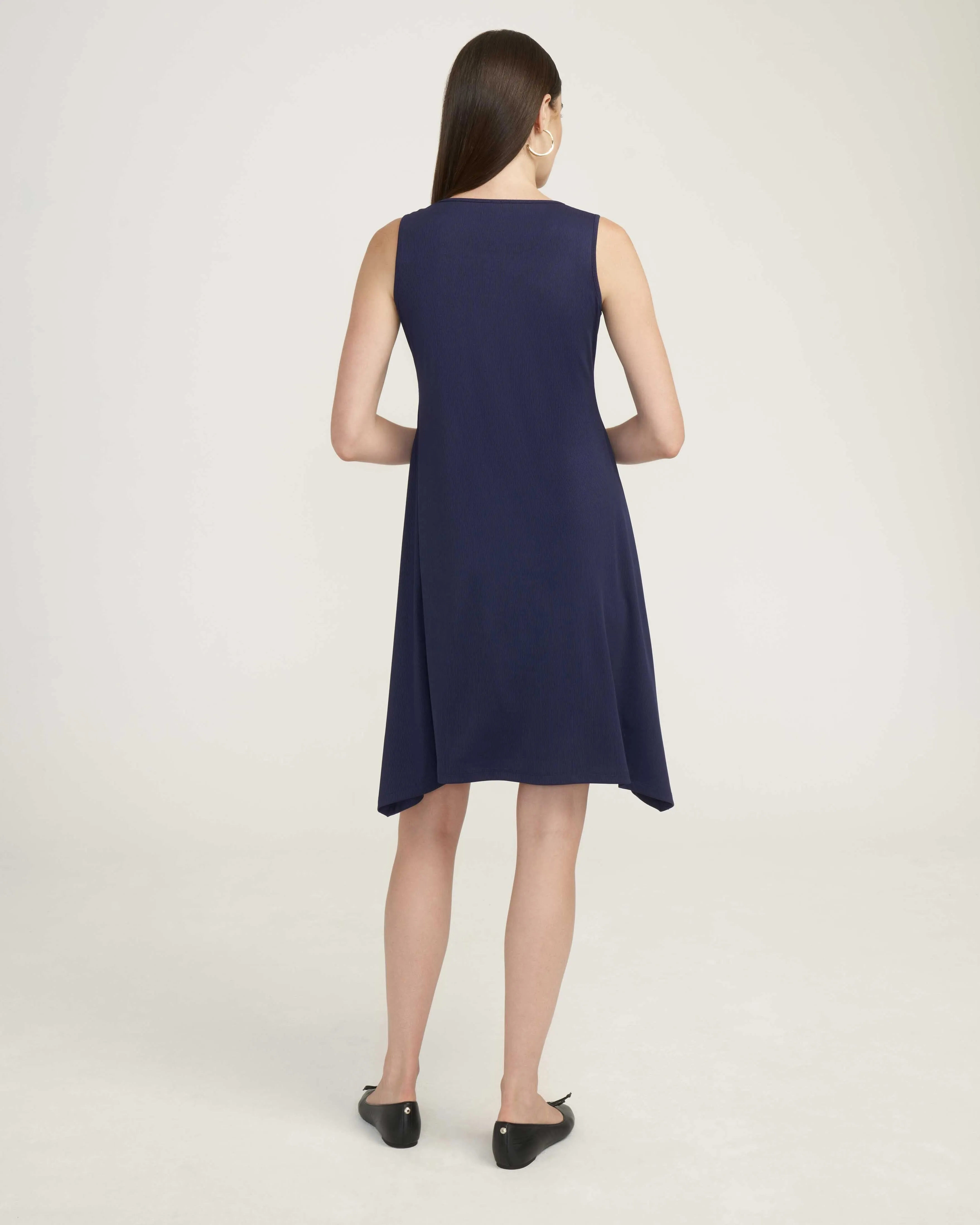 Rib Knit Twisted Waist Midi Dress- Sale