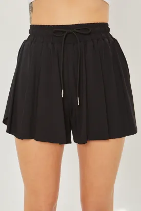 Sporty Girl Athletic Shorts- Black