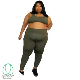 The Basic Racerback Sports Bra - Olive