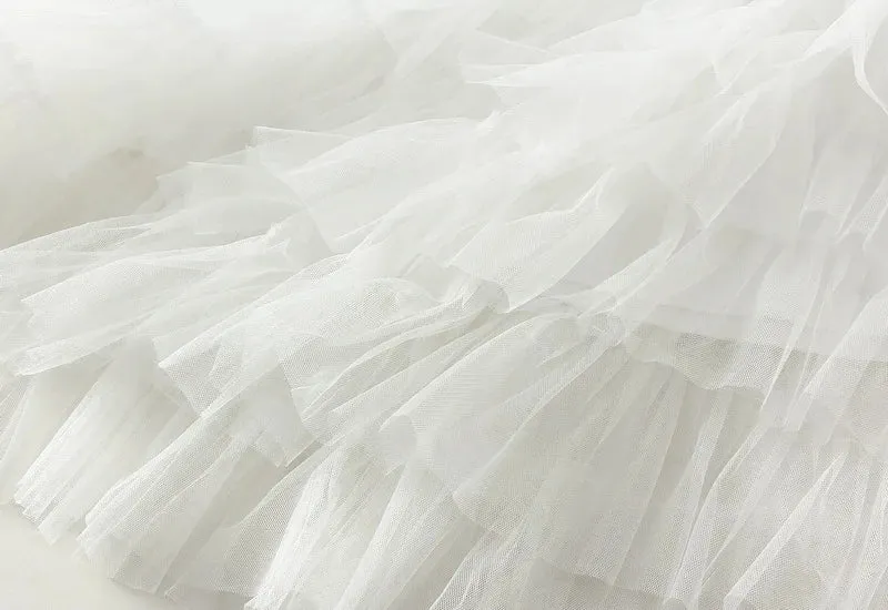 Women's Maxi Skirt - Tiered Ruffle - Flowing Layered Design - Elegant Formal Wear